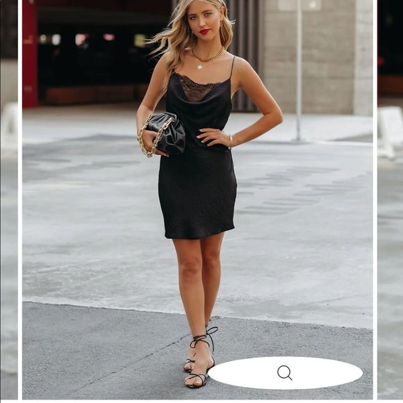 NWOT VICI ALIVIA SATIN LACE SLIP DRESS - Picture 9 of 9